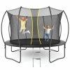 Trampolina ogrodowa XXL dla dzieci HyperMotion - 366 cm 12FT 2 - z drabinką i siatką wewnętrzną - do ogrodu